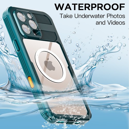 For iPhone 16 Pro Max/14 Plus MagSafe Waterproof Case Shockproof Magnetic Cover - 第 19/22 張圖片