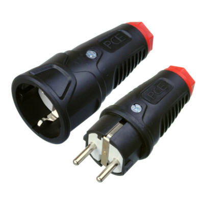 TAURUS2 Gummi Stecker - Kupplung 230V 16A IP54