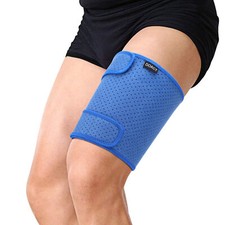 Thigh Support Thigh Brace with Anti Slip Strips Wrap Compression Sleeve Sports
