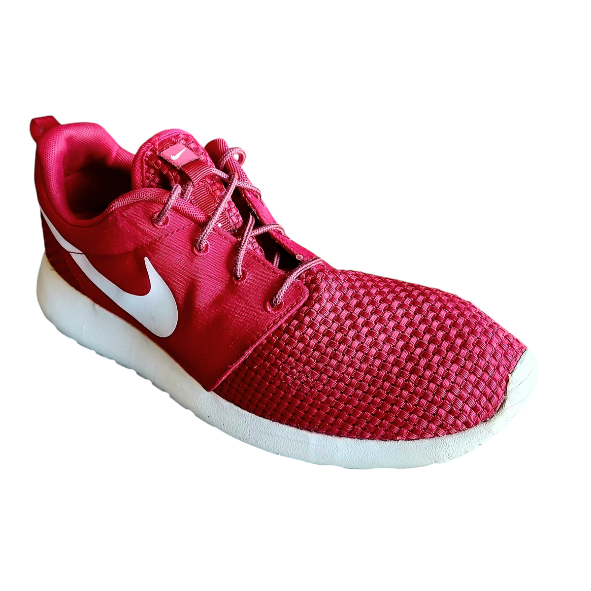 Nike Roche One SE Gym Red Men's Woven Knit White Swoosh
