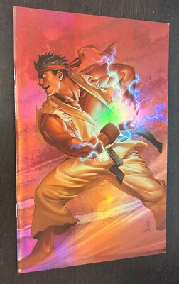 STREET FIGHTER #7 (Image Comics 2003) -- POWER FOIL COVER VARIANT -- Ryu