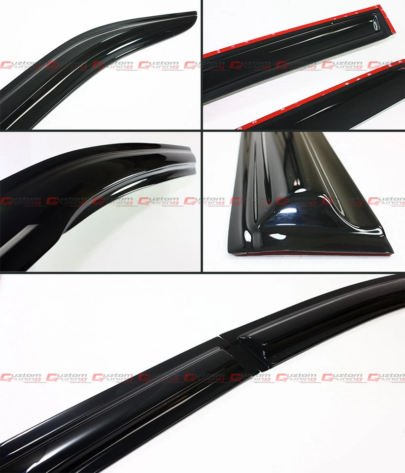 PARA TOYOTA CAMRY SE XV40 2007-2011 3D PUERTA ONDULADA VENTANA VISERA VENTILACIÓN PROTECTOR DE LLUVIA Foto 3 de 4