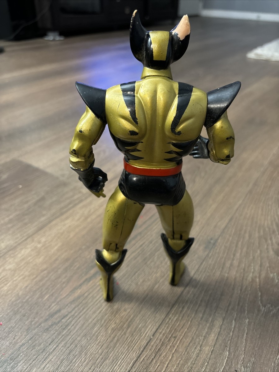 Vintage 1993 Toy Biz Wolverine Deluxe Gold Black Action Figure X
