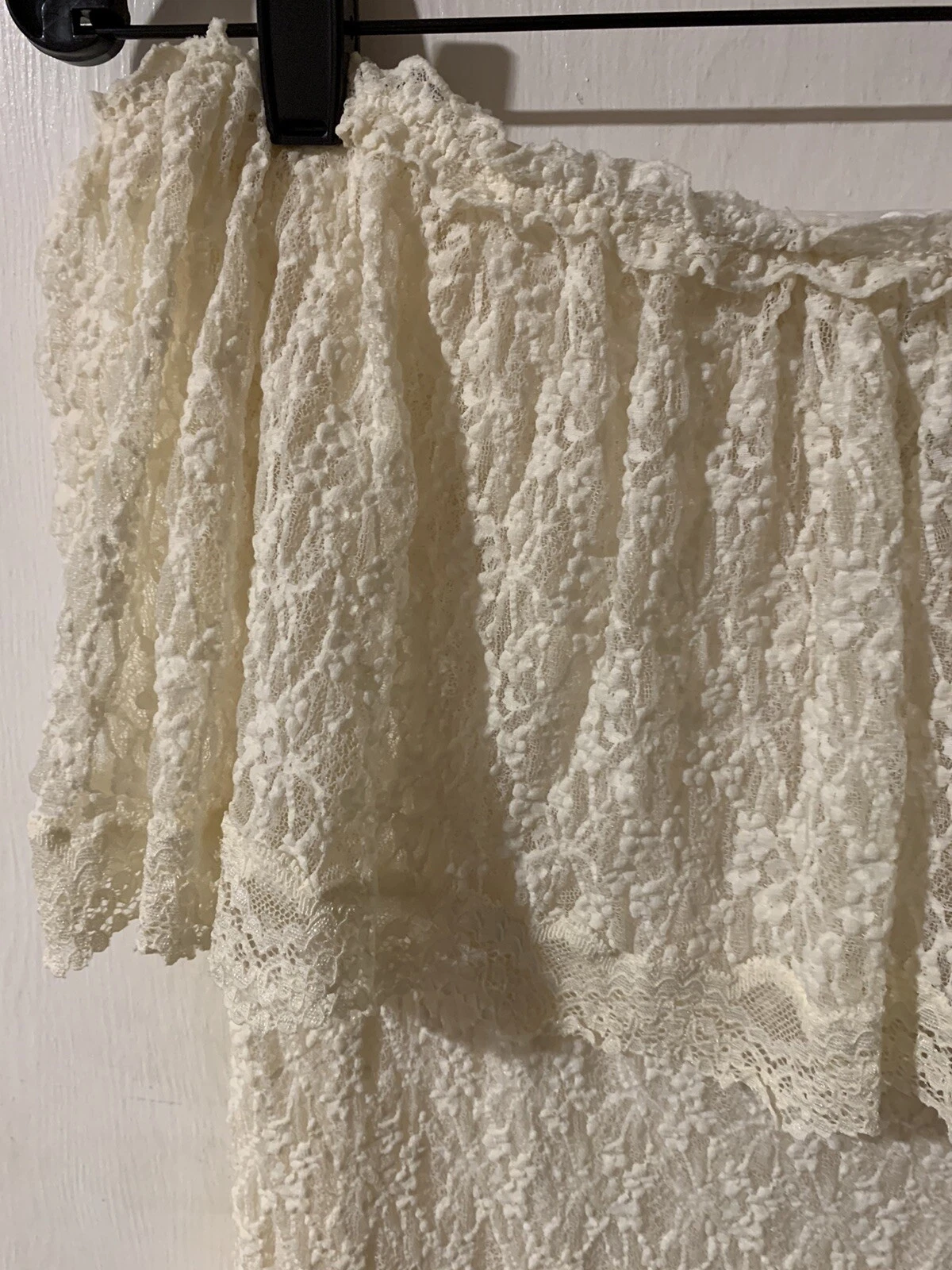 UNDERCOVER Abito Victoria’s Secret M beige pizzo senza spalline elasticizzato moda internazionale volant