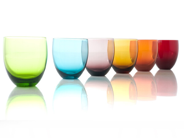 Brandani set 6 mesa de vidrio colores modelo Bombolo | Compra online en eBay