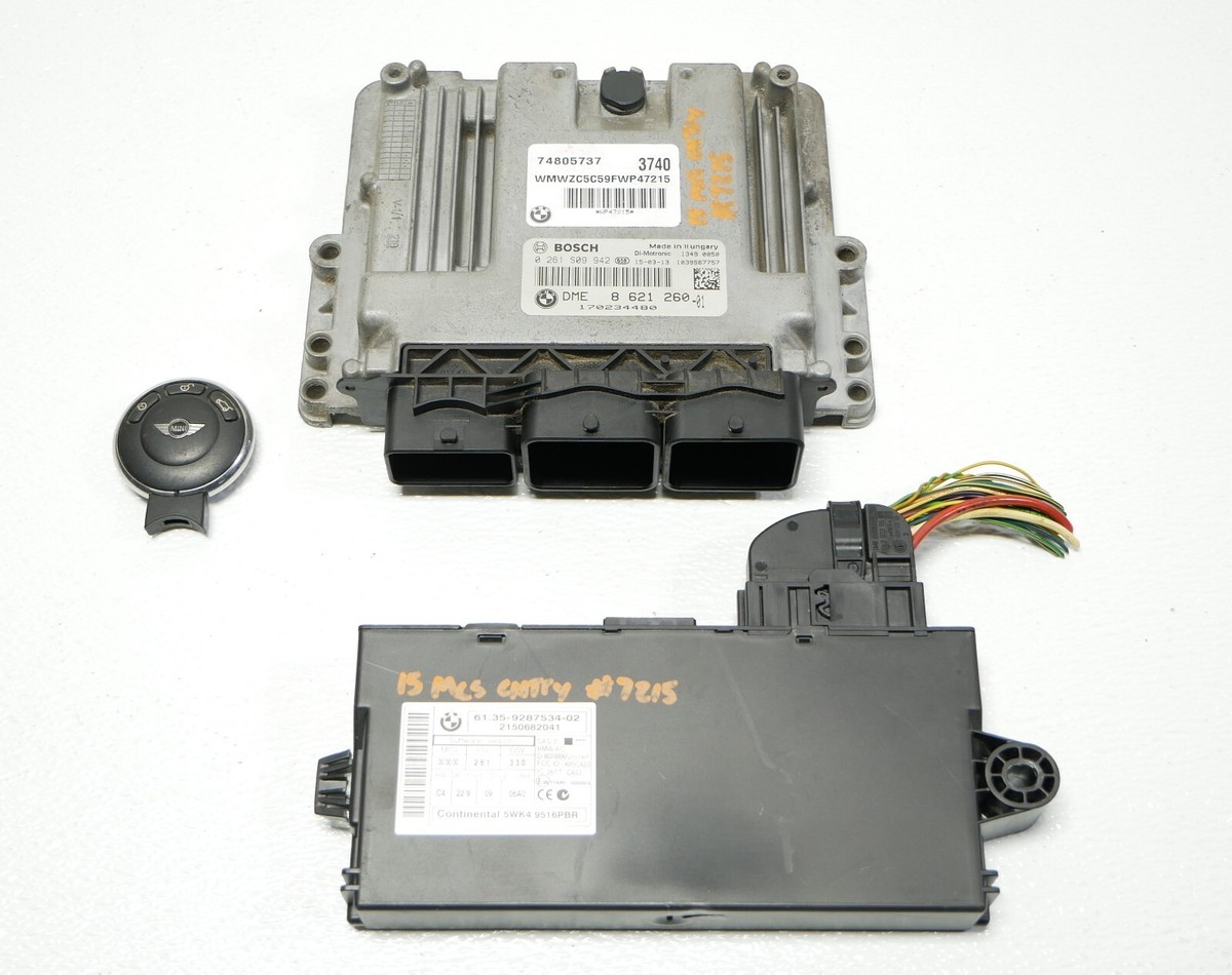 ECU N18 Engine Computer EWS DME Control Unit Key OE Mini Cooper S 