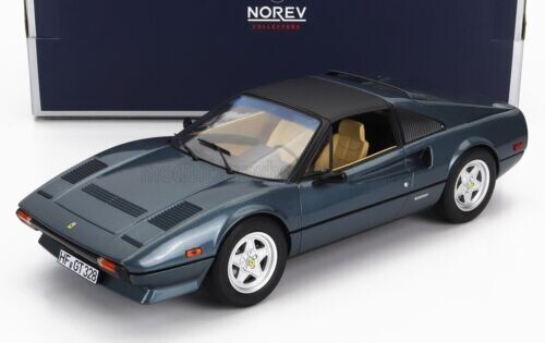 1982 FERRARI 308 GTS BLUE EUROPEAN VERSION SEALED MODEL by NOREV 1