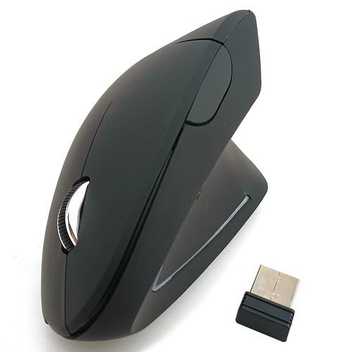 Vertical Wireless Mouse Laptop Optical Mice Ergonomic Natural Posture 1600 DPI