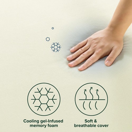 10" Zinus Cooling Airflow Gel Memory Foam Mattress In A Box Bedding Full Size - Picture 3 of 8