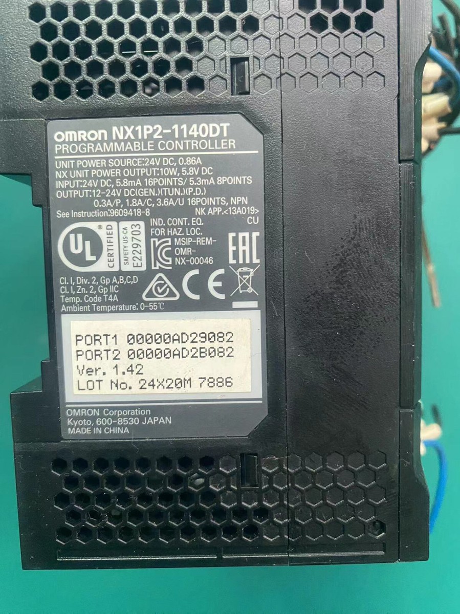 1pc Used OMRON NX1P2-1140DT Programmable Controller 90Days 1pc Used OMRON NX1P2-1140DT Programmable Controller 90Days