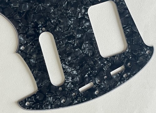 4 Ply Black Pearl Pickguard Fit Fender Kurt Cobain Jag-Stang Style Guitar Parts - 第 5/6 張圖片