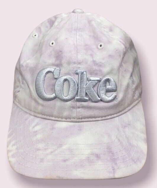 Coca Cola Coke Purple Tie Dye Baseball Dad Cap Hat One Size Adjustable