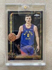2025-26 Topps Chrome Sapphire Christian Braun #82 Black Sapphire 1/10