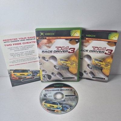 TOCA Race Driver 3 Xbox Complete w/ Manual Insert & Disc Tested