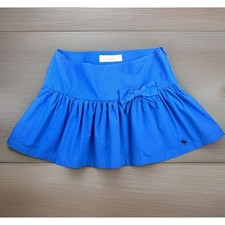 Abercrombie Fitch Blue Pleated Mini Skirt Size 8 Bow Preppy Y2K Moose Logo