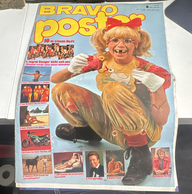 BRAVO Poster Nr. 6/1975 Poster illustriert Ingrid Steeger David Cassidy