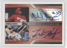 2011 Topps Pro Debut Side by Dual Gold 23/25 Wes Hodges Michael Burgess Auto 0c2