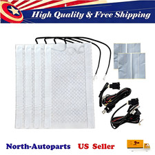 Seats Carbon Fiber Heated Seat Heater Pad Kit Car Cushion Switch 12v Us