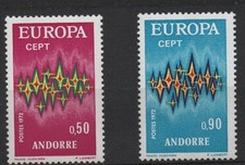ANDORRE  EUROPA N° 217/218  NEUFS sans trace de charnière côte 40 €