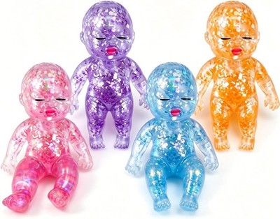 Wholesale Lot Sugar Baby Glitter Squishy Gummy Sparkly Stretch Squeeze Fidget