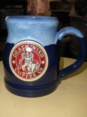 Death Wish Coffee Uncle Sam Mug Deneen Pottery Tankard Rare 1584/2000