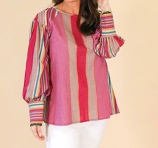 Ivy Jane Long Sleeve Top With Detailed Cuffs Size L