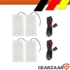 Sitzheizung Heizmatten Carbon Universal 4 Pcs 12V Schalter Wei� Gearzaar