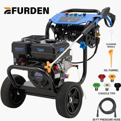 Efurden Gas Pressure Washer 3600PSI 2.3GPM Gas Powered Washer 212cc 7HP 5Nozzles