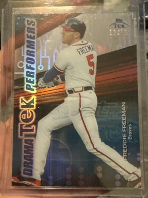 2015 Topps High Tek Performers #DTP-FF Freddie Freeman Atlanta Braves #’d 11/50