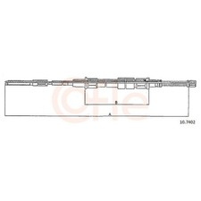 2x Handbremsseil hinten für VW Golf 3 1H1 1E7 1H5 4 Vento 1H2 | 24502101