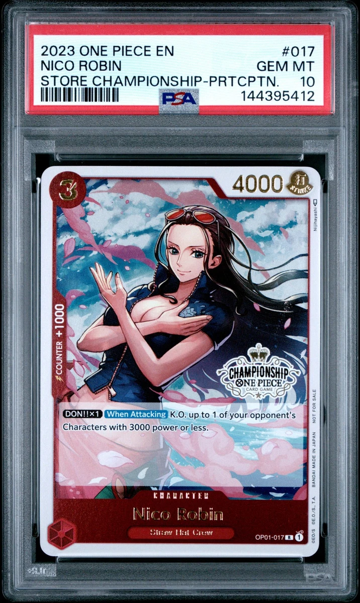 PSA10 ロビン 017 Film Red プロモ One Piece PSA 10 Nico Robin OP01-017 R FILM RED Finale Set - ONE PIECE Card