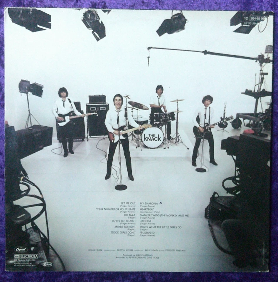 The Knack – Get The Knack - GERMAN IMPORT LP + OIS 1979 - Image 2 of 2