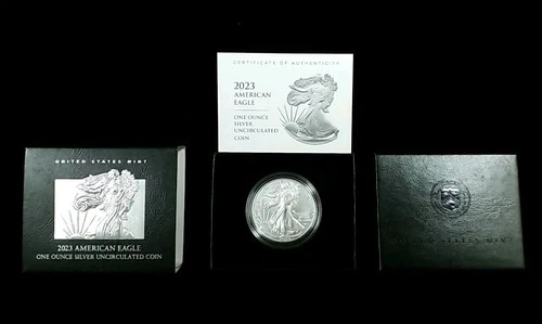 2023-W $1 1-oz Proof American Silver Eagle w/ Box, OGP &COA (23EG)