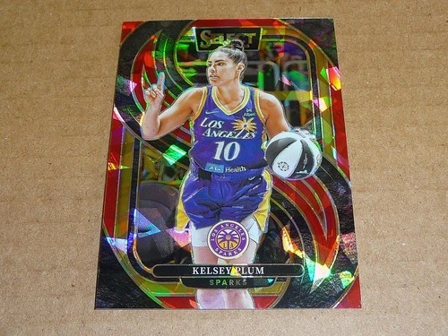 2025 Panini Select WNBA KELSEY PLUM RED ICE PRIZM SPARKS 46/299 #127