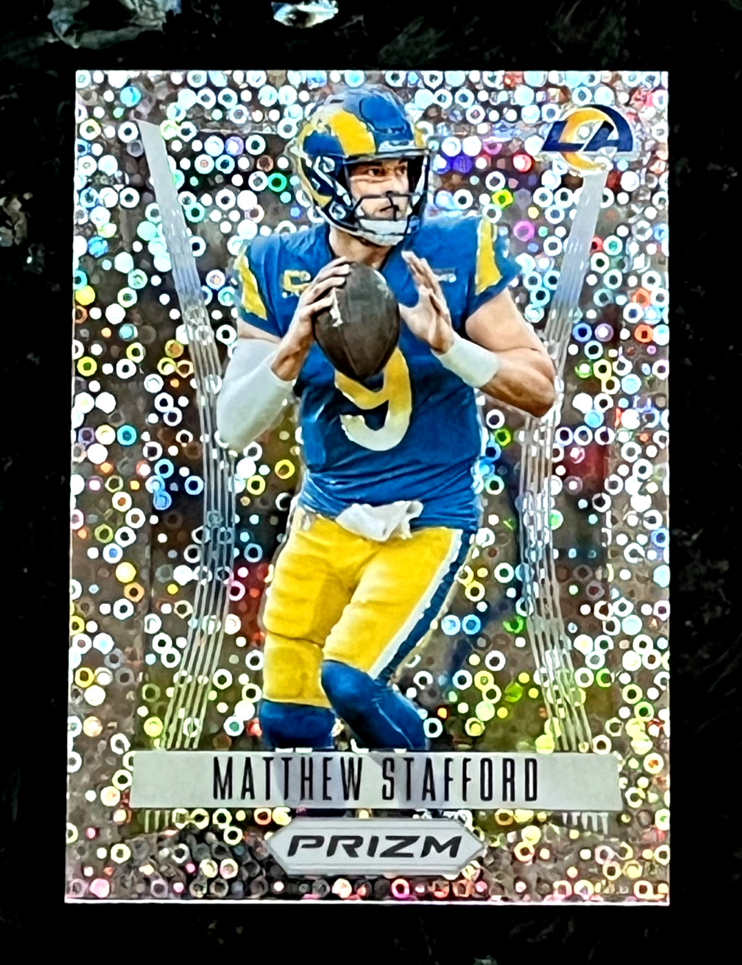 2023 Panini Prizm Matthew Stafford Disco Prizm FLASHBACK Los Angeles Rams #PF-7