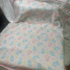 Vintage Care Bears Bedtime Bear Plush Baby Blanket Crib Blanket 31x37"