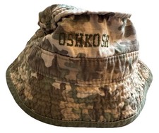 Oshkosh B'gosh Cotton Camo Bucket Hat Sz 12-24 Months Adjustable Strap Sun Cute