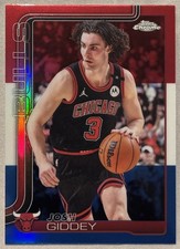 2025-26 Topps Chrome - Josh Giddey #48 Red White & Blue Refractor Chicago Bulls