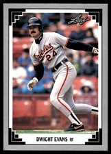 Dwight Evans 1991 Leaf #266 Orioles MLB READ FREE SHIPPING AutographDen