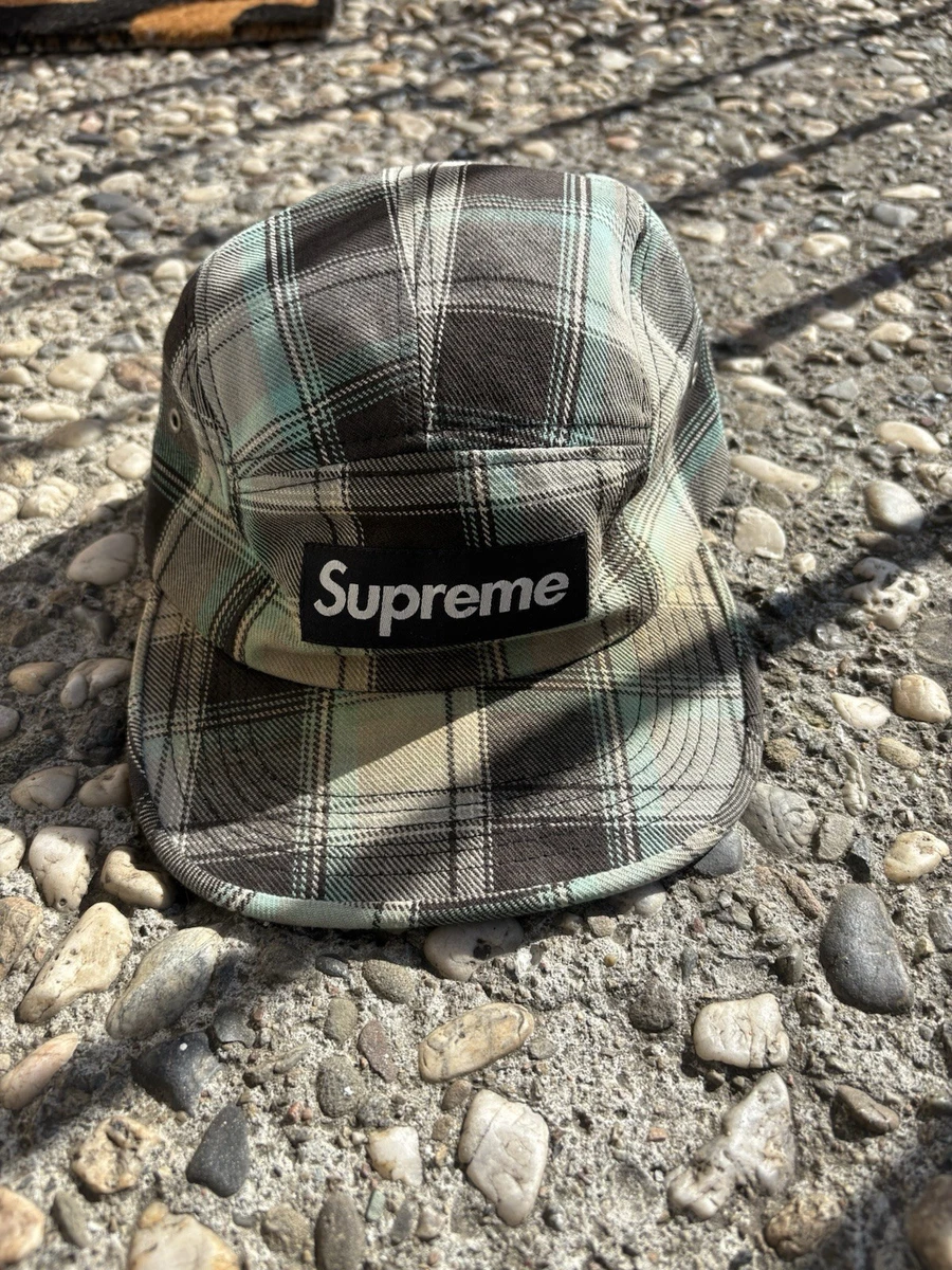 Supreme Plaid Camp Cap for sale - eBay