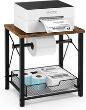 Label Holder for Rolls and Fan Fold Labels Wooden Thermal Label Holder for