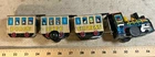 Vintage Marx Dodge City Express Zig Zag Train Wind Up Lithographed Tin Works (C)