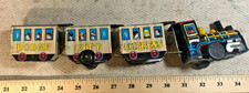 Vintage Marx Dodge City Express Zig Zag Train Wind Up Lithographed Tin Works C 