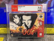 1997 N64 Nintendo 64 GoldenEye 007 Original Black Label Graded PSA 7.0 C+ Sealed