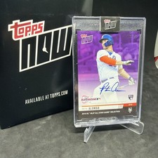 2019 Topps Now All-Star Game Pete Alonso RC Purple Parallel Rookie Auto /25