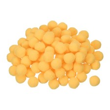 Pom Felt Balls Felting Fabric 2cm 20mm Yellow for Crafts DIY Pack of 100