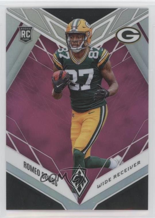 2022 Panini Phoenix Rookies Pink 162/199 Romeo Doubs #135 Rookie RC 7k1