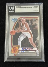 Kiki Iriafen Signed 2024-25 Bowman University Chrome #47 BAS Beckett Autograph