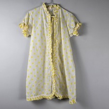 Vintage Her Majesty Polka Dot Tie Front Robe House Coat Girls Size 12