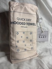 Stephan Baby Quick Dry Hooded Towel, Infant, Bathtime, Beach, 0-24 Months